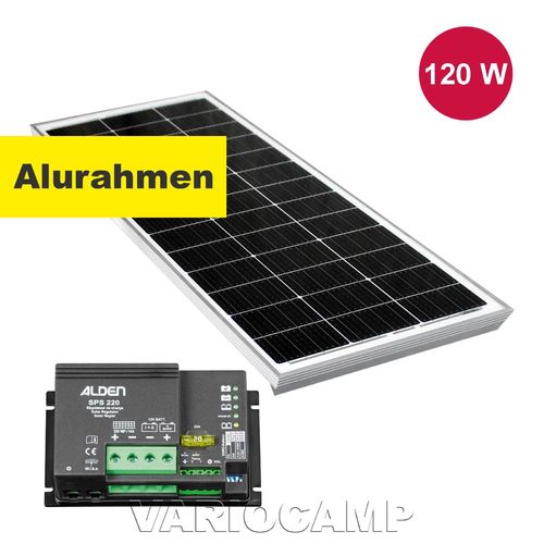 Solarset ALDEN HIGH POWER Easy-Mount 110 Watt mit Regler 220 Watt